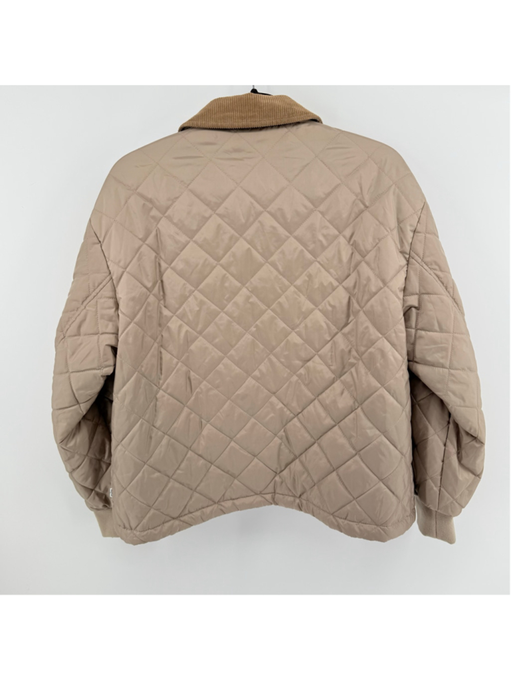 Women's Levi Strauss & Co. Quilted Puffer Jacket Small Beige Tan White Tab - Picture 7 of 16